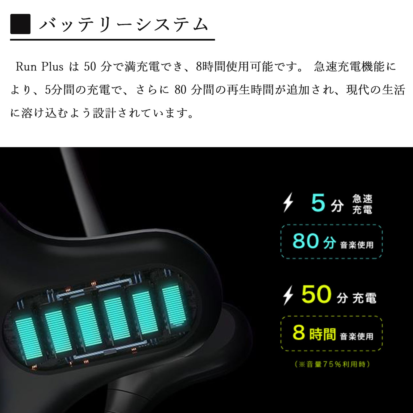 Mojawa Run Plus IP68防水スポーツ イヤホン